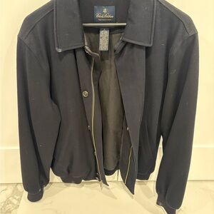 Brooks Brothers Men's Navy Blue Wool Jacket Size Medium